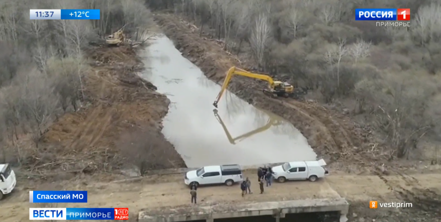 Расчистка русел рек ведется в Спасском муниципальном округе