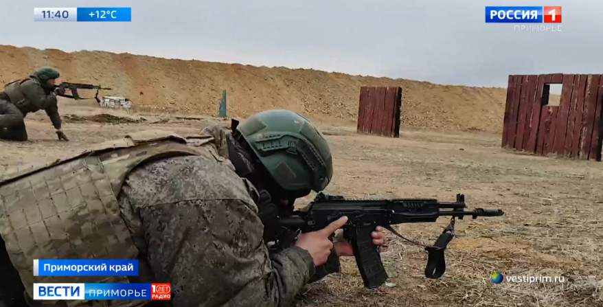 Интенсивный курс подготовки проходят бойцы на Сергеевском полигоне