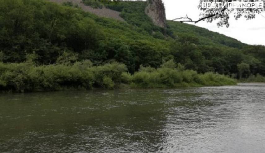 Автомобиль с водителем рухнул в реку в Приморье