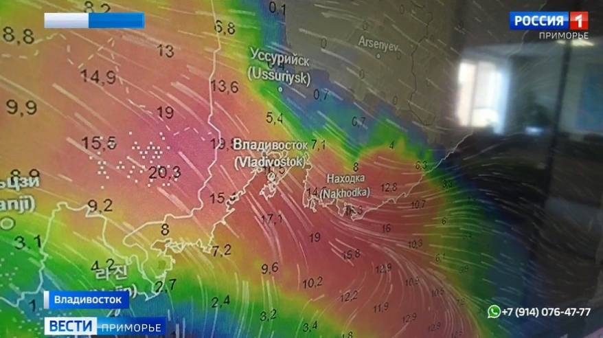 Штормовое предупреждение продолжает действовать в Приморье