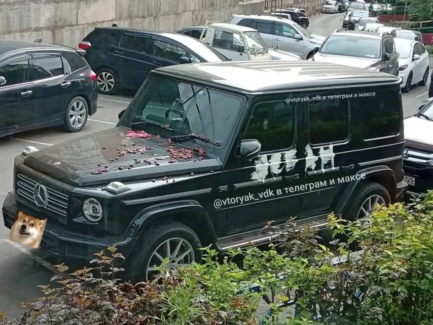 Из-за «любовных страстей» пострадал дорогой внедорожник жителя Владивостока