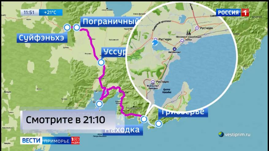 По Приморью на электрокарах отправилась группа туристов из Поднебесной