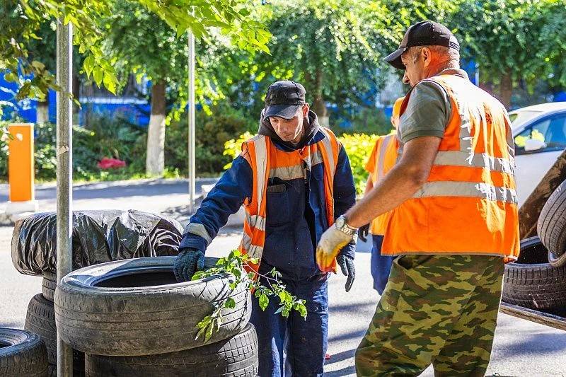 Во Владивостоке с начала года вывезли 30 тысяч брошенных автопокрышек