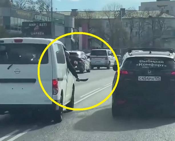 Дебошир «с мачете» атаковал водителя Honda во Владивостоке: новые подробности инцидента