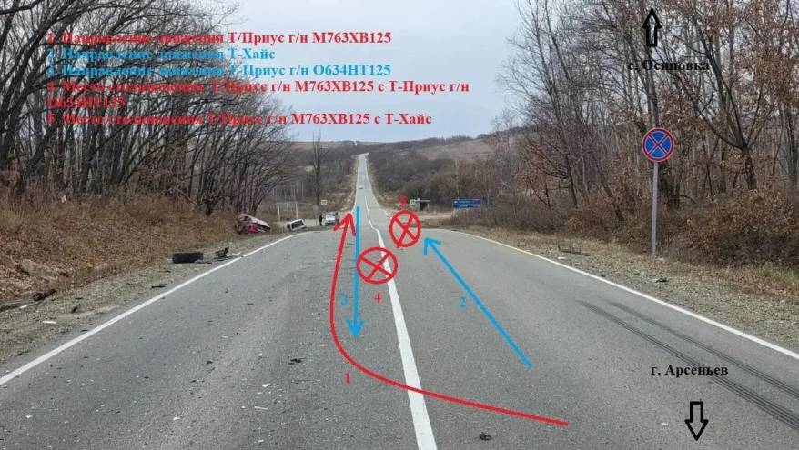 Выезд на «встречку» в Приморье спровоцировал массовую аварию