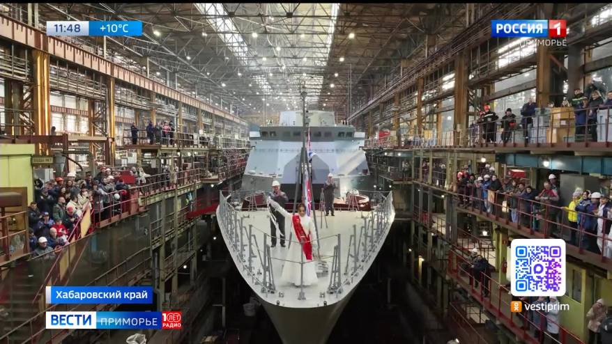 Невесту выбрали спущенному на воду корвету «Грозный»