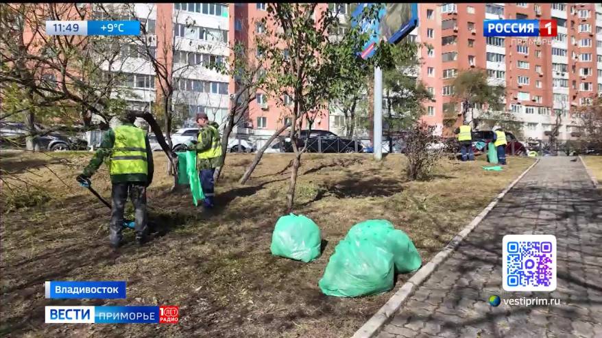 Осенний месячник чистоты во Владивостоке в самом разгаре