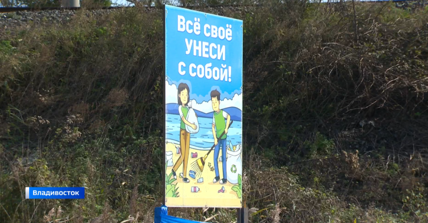"Чистая пятница": волонтеры очищают пляжи Владивостока после летнего сезона